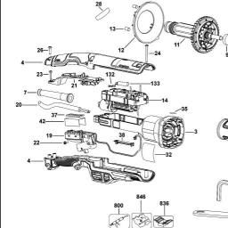 DeWalt DWE4377 spare parts