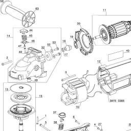 DeWalt DWE4517 spare parts