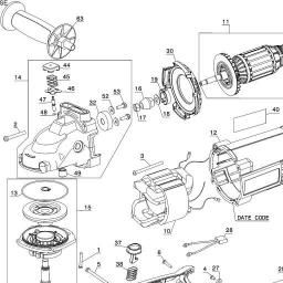 DeWalt DWE4517W spare parts