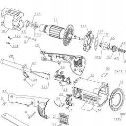DeWalt DWE4549N spare parts