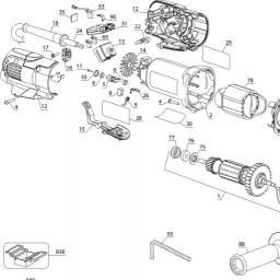 DeWalt DWE46044 spare parts