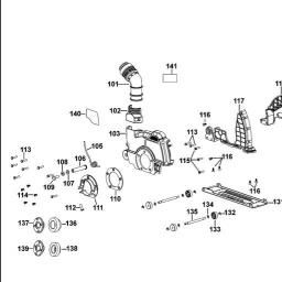 DeWalt DWE46107 spare parts