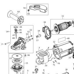 DeWalt DWE492K spare parts