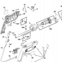 DeWalt DWE5010 spare parts