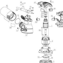 DeWalt DWE6423K spare parts