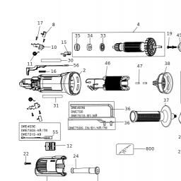 DeWalt DWE750S spare parts