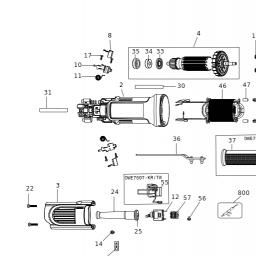 DeWalt DWE750T spare parts