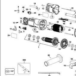 DeWalt DWE8110S spare parts