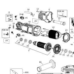 DeWalt DWE8200PL spare parts