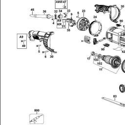 DeWalt DWE8840G spare parts
