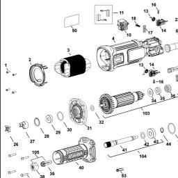 DeWalt DWE886S spare parts