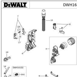DeWalt DWH161 spare parts