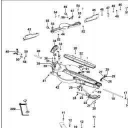 DeWalt DWS727 spare parts