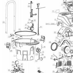 DeWalt DWV012 spare parts