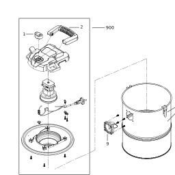 DeWalt DXV15A spare parts