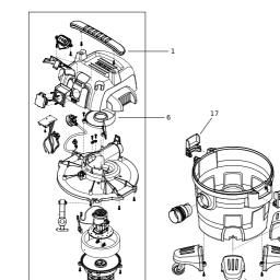 DeWalt DXV23PTA spare parts