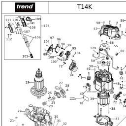 DeWalt T14K spare parts