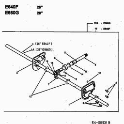 MTD E 640 F spare parts