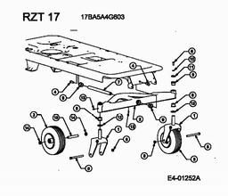 CUB CADET RZT-17 spare parts