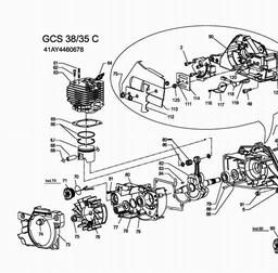 MTD GCS 38/35 C spare parts