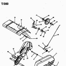 MTD T/350 spare parts