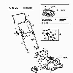 MTD G 46 MO spare parts