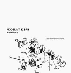 MTD MT 32 BPB spare parts