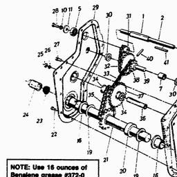 LAWNFLITE (1993) 24-640A / 243-640A611 SHREDDER spare parts