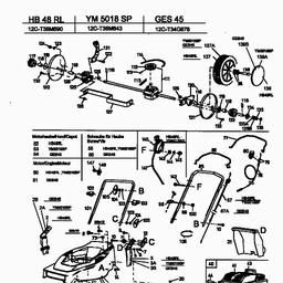 Yard-Man YM 5018 SP spare parts