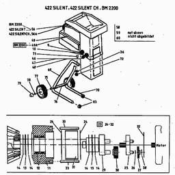 MTD 422 SILENT spare parts