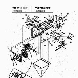 Yard-Man YM 7110 DET spare parts