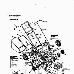 MTD SP 53 GHW spare parts