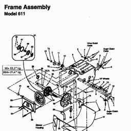 MTD 611 D spare parts