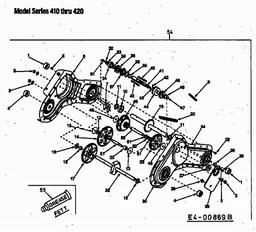 MTD T/410 spare parts