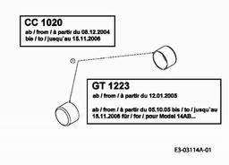 CUB CADET CC 1527 spare parts