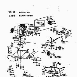 MTD V 38 G spare parts