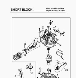 MTD-Engines 5 P 70 MH spare parts