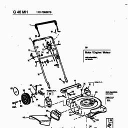 MTD G 46 MH spare parts