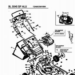 Bolens BL 5045 SP ALU spare parts
