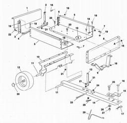 AGRIFAB UTILITY CART 45-01003, 45-0175, 01841, 45-0274, 45 spare parts