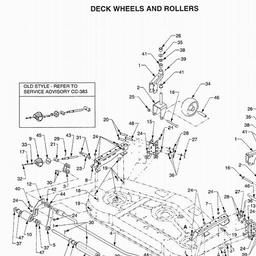 CUB CADET 54" DECK spare parts