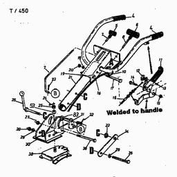 Troy-Bilt TBT 450 spare parts