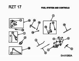 CUB CADET RZT-17 spare parts
