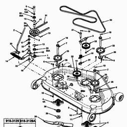 MTD 208 - 44"/112cm for Cub Cadet series 2000 spare parts