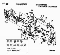 MTD T 120 spare parts