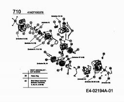 MTD 710 AST spare parts