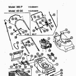 MTD 45 GE spare parts