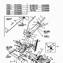 Troy-Bilt TBT 330 spare parts