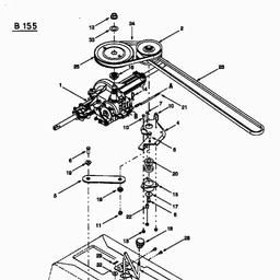 MTD B 155 spare parts