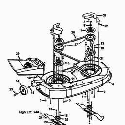 MTD B 128 spare parts